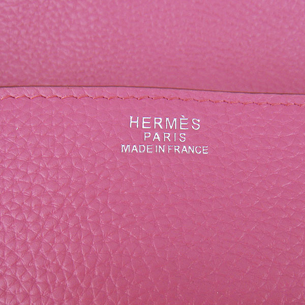Best Hermes Togo Leather Messenger Bag Peach 8078